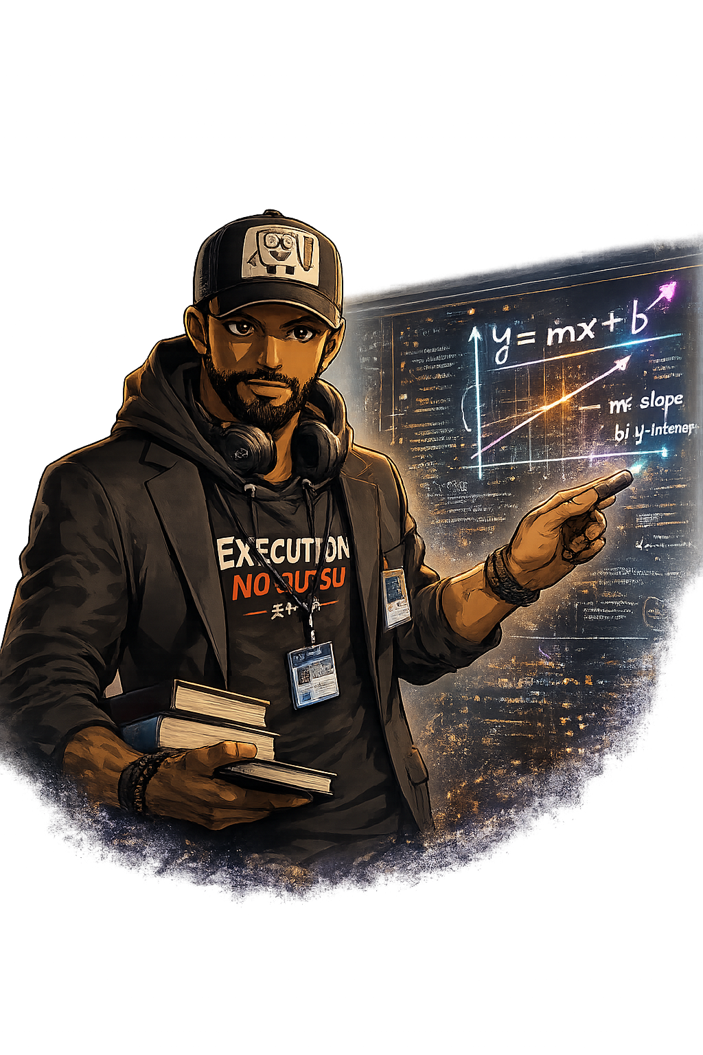 Illustrated creative technologist persona of CJ Nurse